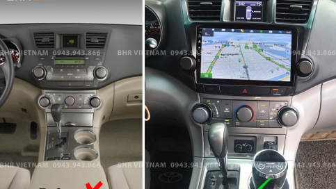 Màn hình DVD Android xe Toyota Highlander 2007 - 2013 | Vitech 